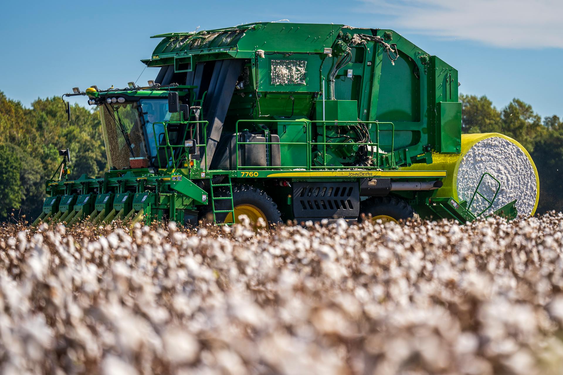American Cotton Fields Baler